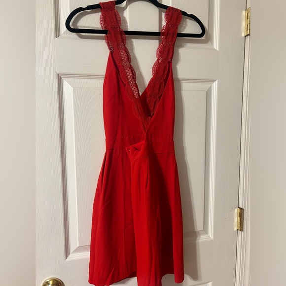 Sezane Red Backless Dress - Picture 3 of 11
